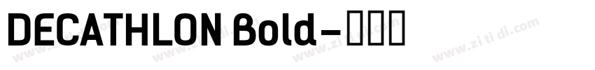 DECATHLON Bold字体转换